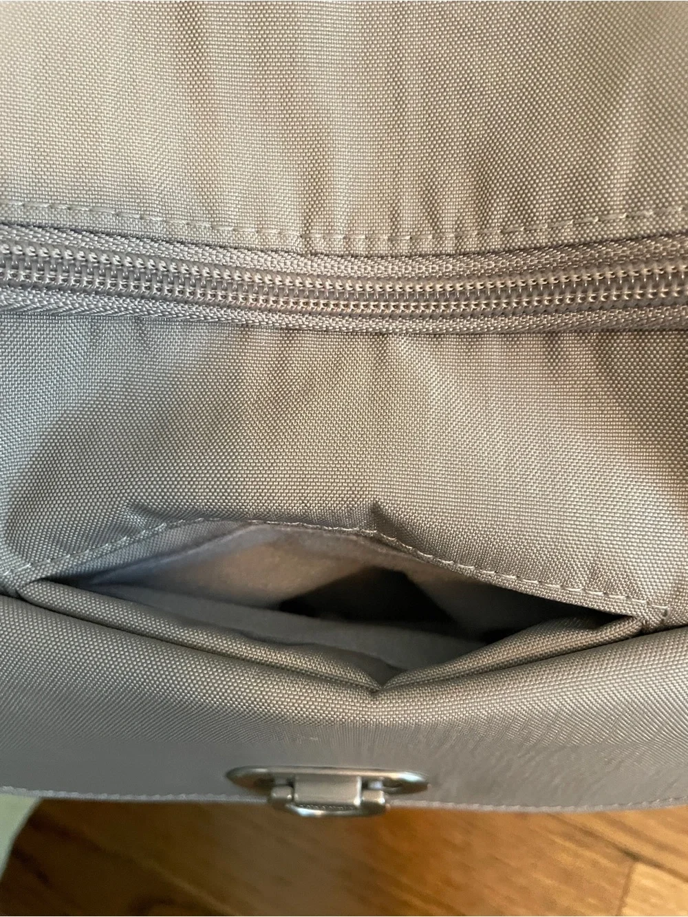 Baggallini Coastal Flip Lock Backpack in Moonrock